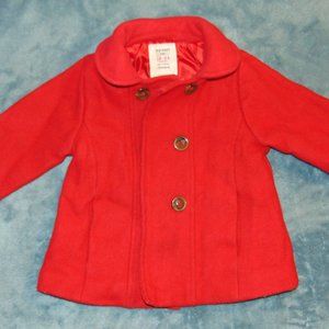 stylish red Old Navy kids pea coat